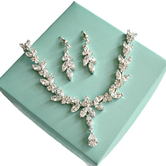bridal wedding necklace set