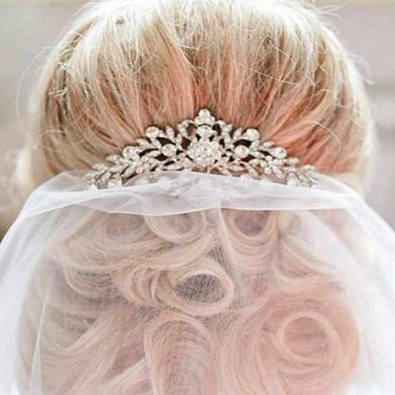 Vintage Style Art Nouveau Bridal Hair Comb, Rhinestone Crystal Wedding Hair Comb, Wedding Headpiece, Bridal Hair Piece, Wedding Hair Jewelry