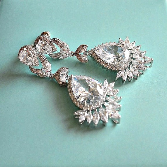 vintage style wedding earrings