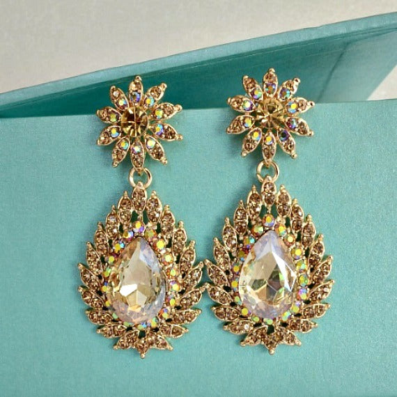gold wedding earrings