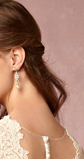 Floral Crystal Pearl Chandelier Earrings, Crystal Bridal Pearl Earrings, Rhinestone Dangle Wedding Earrings, Vintage Style Bridal Earrings